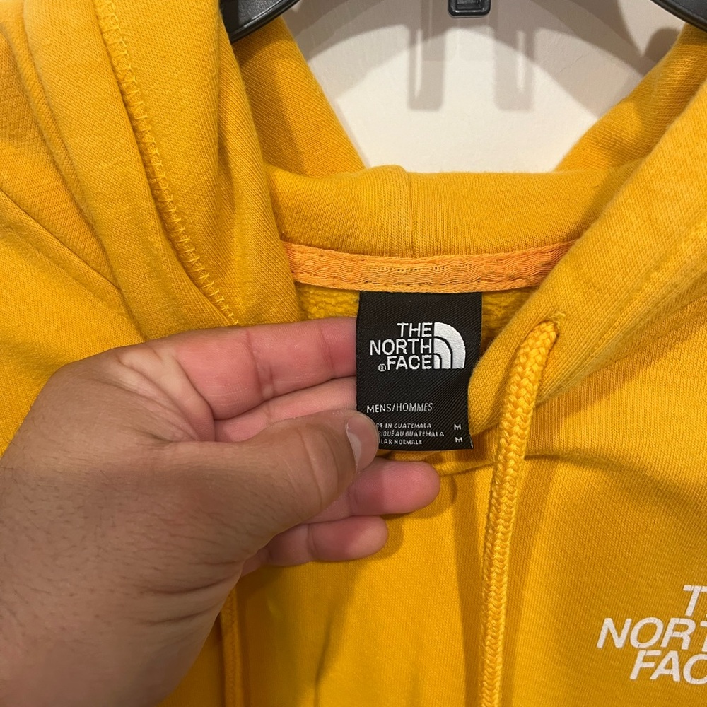 The North Face Men's Mustard Hoodie Medium - Picture 3 of 6